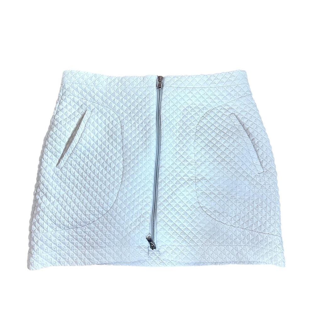 Zara Trafaluc White Mini Skirt, Size Small